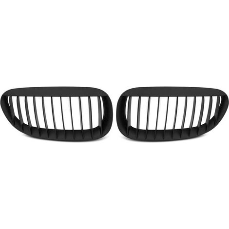 Paire grilles calandre BMW serie 6 E63/E64 de 2002 a 2010 Noir mat-27318117 (1/4)