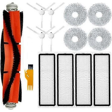 Pièces détachées et accessoires pour aspirateur robot Xiaomi S10+ / S10 Plus B105 : brosse principale, filtre HEPA et chiffon de nettoyage. (1/5)