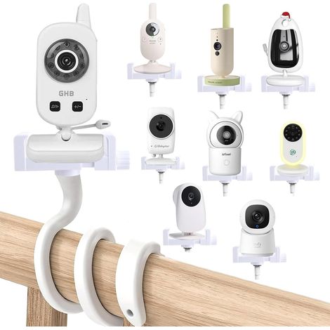 Support Universel pour Moniteur de Bébé, Compatible avec , , , , , , , Montage sur Table, Clip de Téléphone, Lot de 2 (1/5)