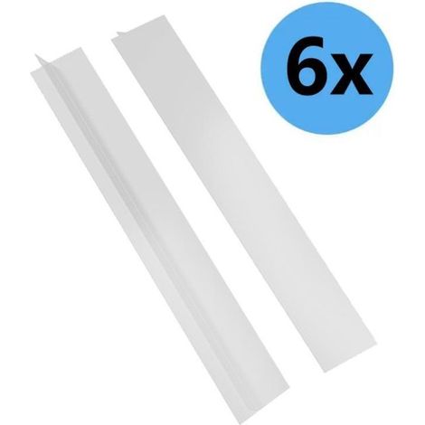 Joints d'étanchéité en silicone,Lot de 6,Protection de plan de travail,Bouchon en silicone,76 cm,Noir (1/5)