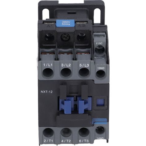 Contacteur NXT-12 pour montage rail DIN, 12A 380V AC, usage industriel et domestique, 50Hz (1/5)
