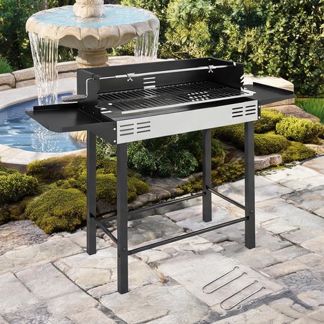 Barbecue au charbon 3 niveaux 118 x 32 x 90 cm (1/5)