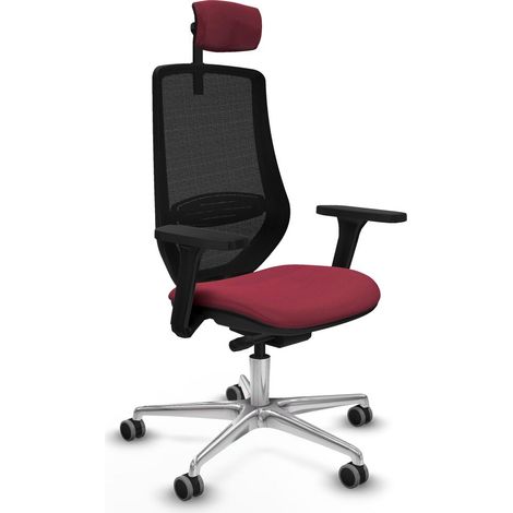 Sedia Ufficio con Poggiatesta Mardos traslack bali Piqueras y Crespo D086G2W Rosso Granato (1/5)
