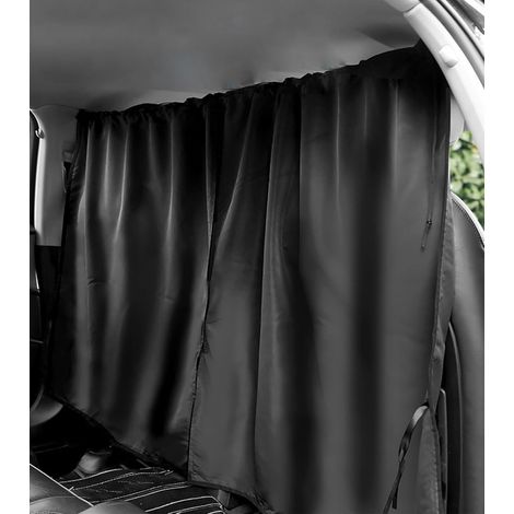 Rideau intérieur de voiture - 2 pièces - 140 x 80 cm - Occultant - Pour fenêtre de voiture - Avec fermeture - Amovible et pliable - Brise-vue pour le camping, le sommeil et les voyages (1/5)