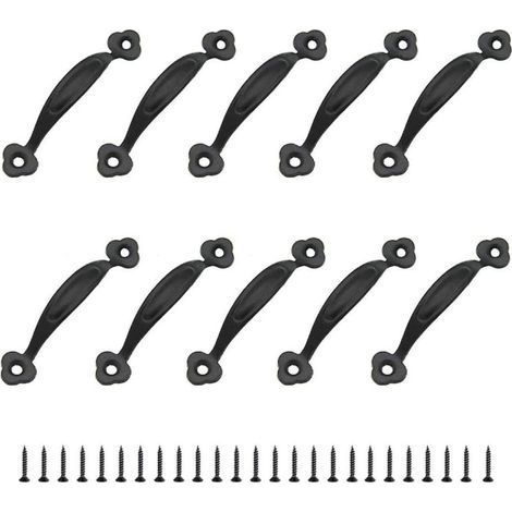 10 boutons rétro, poignées de porte, style rustique, entraxe en alliage de zinc (80 mm) (1/5)