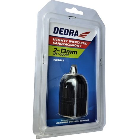 Mandril de taladro dedra yks012 autoajustable 13 mm 1/2 20UNF (1/3)