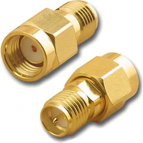 SMA-RP-Buchse / SMA-RP-Steckeradapter