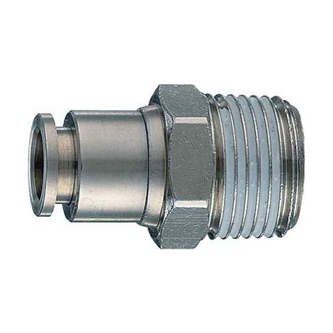 Raccordo dritto auto filetto maschio ac 50/a ani mm 10x1/4m (10 pezzi) Ani