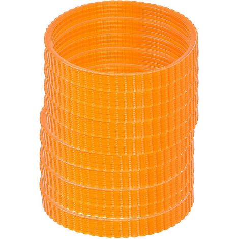 Courroie d'entraînement en polyuréthane de 9,6 mm de largeur pour raboteuse électrique 1900B (paquet de 10) (orange) (1/4)