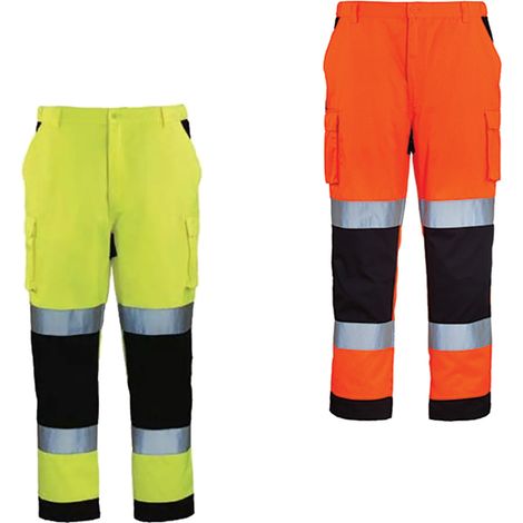 Pantaloni antinfortunistici alta visibilità Coverguard Patrol - S - Arancione