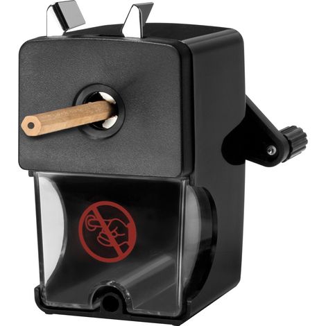 Temperamatite manuale singolo Westcott con contenitore, nero