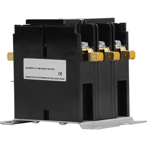 3-poliger Klimaanlagenschütz 25 A, HVAC-Klimaanlagen-Kondensatorkompressorschütz 240 V (1/5)