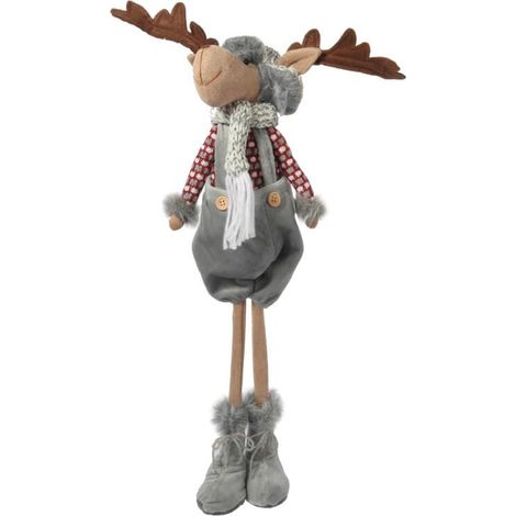 Decorazione natalizia a forma di renna/alce, alta 55 cm. (1/4)