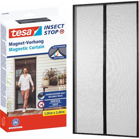 tesa Insect Stop 55394-00001-00 Magnetvorhang (B x H) 1.2 m x 2.4 m Anthrazit 1 St.