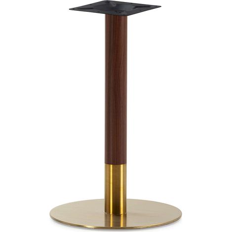 Pied de Table 45 x 45 x 72 cm Acier - Bois Brun (1/2)