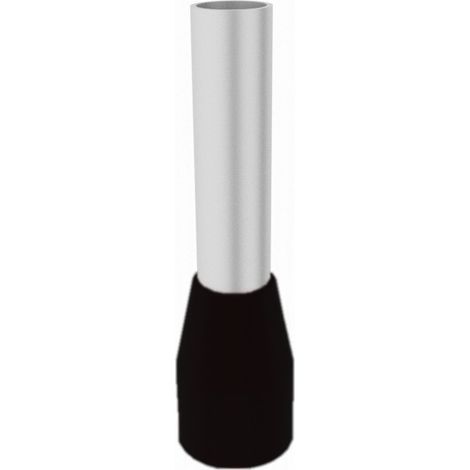 100 pezzi E1.5/8mm Puntale isolato 1.5mm2 nero E1508 Elpromet 0460