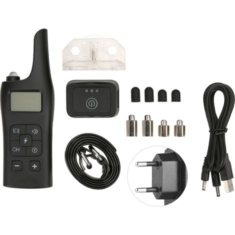 Collier de Dressage Électronique 800m pour Chien, Imperméable, avec Télécommande, Vibration et Avertissement, Prise UE 110-240V (1/5)