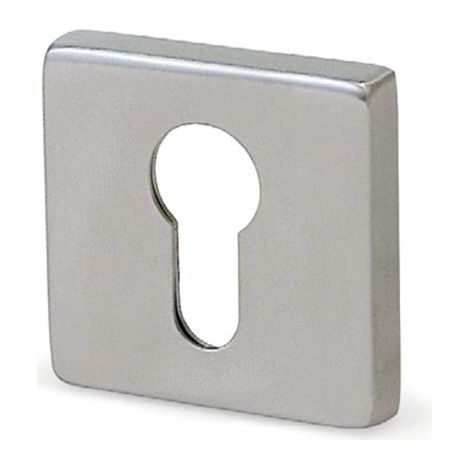 HERRAJES ALK bocallave yale cuadradas 53x53 inoxidable ,  (1/2)
