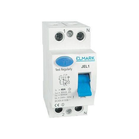 Dispositif de courant résiduel RCD JEL1 2P 25A/30mA