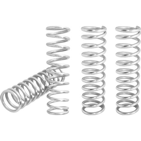 10 Pièces Ressorts Compression, Ressort de Compression en Acier Inoxydable, Ressorts Métalliques Pour Craft Réparation, 1,2 x 10 x 60 mm