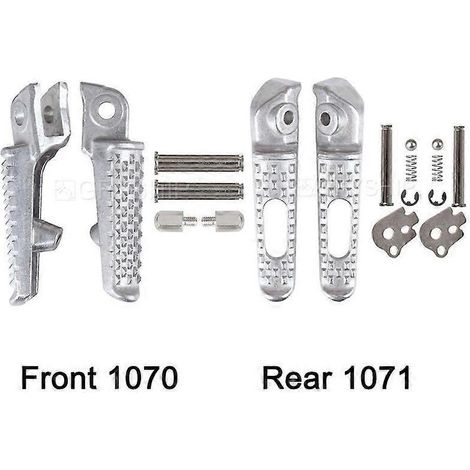 Vorder- und Hinterradfußrasten für Motorräder, kompatibel mit Honda CBR600RR, CBR1000RR, CB1000R, CBR 600RR 1000, CB100026643