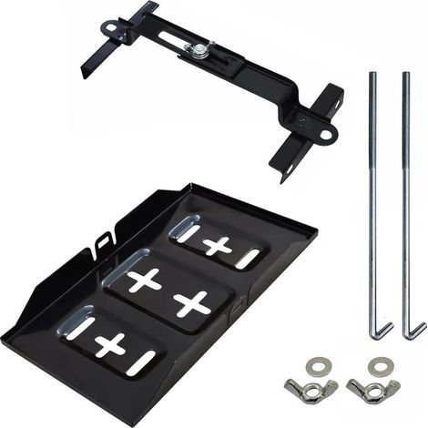 Support universel pour batterie de voiture avec pinces de maintien réglables en métal (1/5)