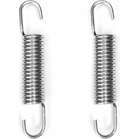 2x Ressort de traction de rappel en acier à double crochet béquille scooter moto cyclomoteur Kreidler, 2x14x78mm