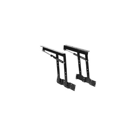 Charnière hydraulique pour meuble Acier robuste Charge max 50 kg Hauteur de levage 242 mm Lot de 2 pièces pour table basse (1/4)