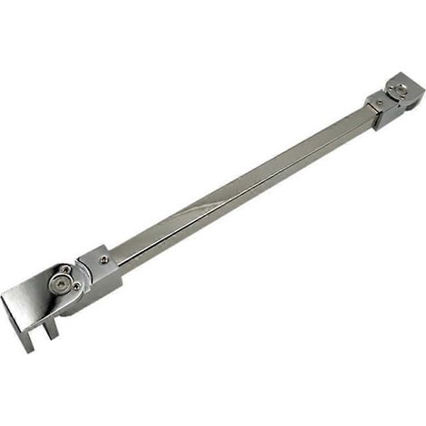 Poignée de porte de douche en acier inoxydable 304, 25,4 cm (10 po), pour porte en verre de 9,5 à 12,7 mm (3/8 à 1/2 po), finition satinée (1/5)