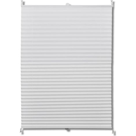 INLIFE Store plissé Blanc 80x125 cm (1/5)