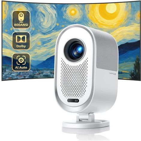 Projecteur 4K - ZIG-ZAG TERRITOIRES - Ai Autofocus - Wifi6 - Bluetooth 5.2 - Dolby Audio