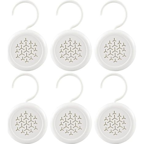 Lot de 6 housses antimites suspendues pour armoires. Protège les vêtements des mites et des moisissures. Idéal pour le rangement saisonnier. (1/5)
