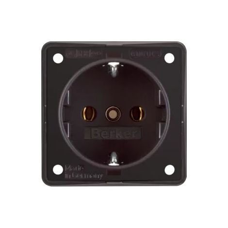 Berker Steckdose SCHUKO Integro Einsätze braun 941852501 (1/2)