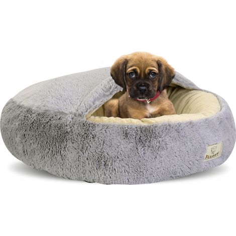 Cuccia soffice per cani, 80 cm, grigio chiaro