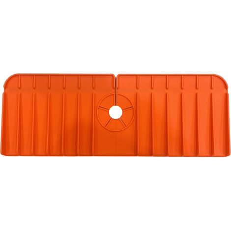 Rideau anti-éclaboussures silicone pour évier de cuisine, tapis de robinet anti-projections, protège-plan de travail, garde les éviers de cuisine et salle de bain secs (1/5)