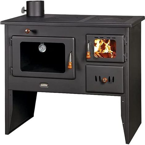 Poêle à bois Prity 2P41, 15 kW, conduit à gauche (1/3)