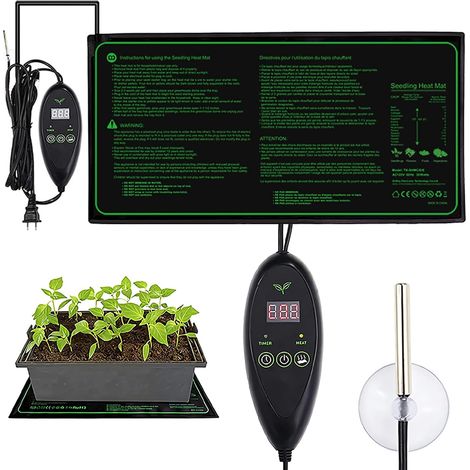 Tapis Chauffant pour Plantes avec Thermostat – Coussin Étanche pour Semis, Germination, Bouturage et Jardinage Intérieur (1/5)