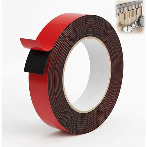 Double Sided PE Foam Tape 10 m x 20 mm Black (1/5)