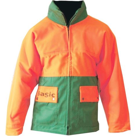 CHAQUETA BASIC FORESTAL VERDE-NARANJA T/S C/1 20 m/S EN381-11 FS
