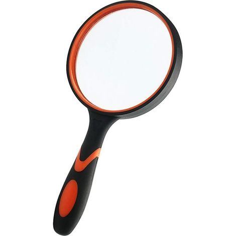 10X Magnifier, Reading Magnifier, Children's Magnifier, Children's Insect Magnifier, 80mm Magnifier, Magnifier with Soft Non-Slip Rubber Handle, for Children and the Elderly (1/5)