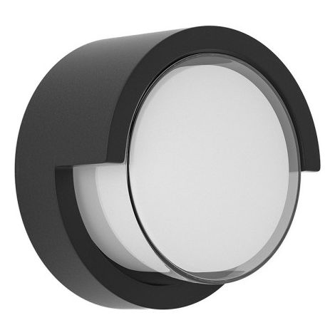 Aplique exterior 12w 3000k bejel negro ip65 17x17x10,2 cm 600lm