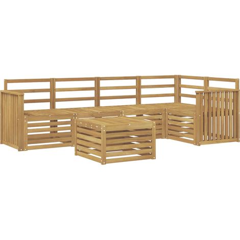 Set di divani da esterno 6 pcs Bianco 59 x 59 x 37 cm vidaXL (1/5)