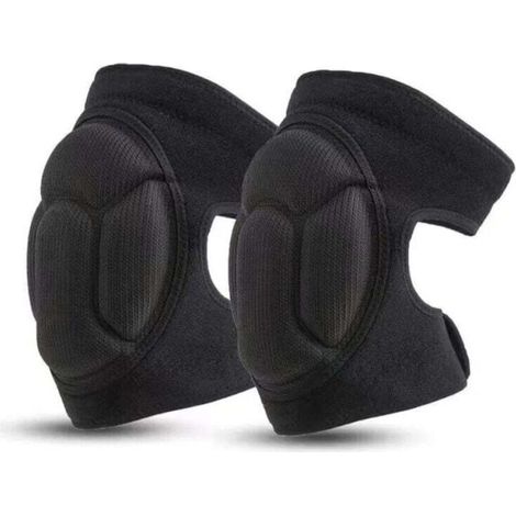 1 Paire de Genouillères de Travail, Genouillères de Jardin de Protection Noires Genouillères Antidérapantes, Anti-Collision, Genouillères de Jardin Multifonctionnelles - Noir (1/5)