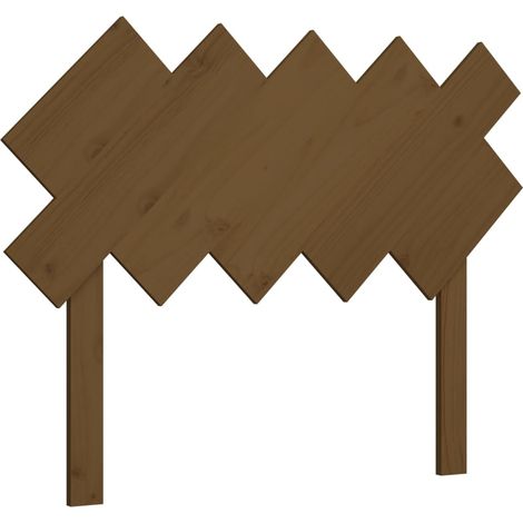 Maison Exclusive - Testiera per Letto Ambra 104x3x80,5cm in Legno Massello di Pino