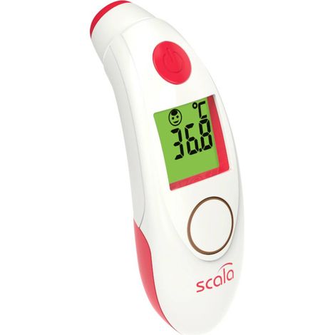 Termometro digitale da fronte a infrarossi Scala SC 8360 NFC Top Speed Night con memorizzazione dei dati di allarme febbre ottico e acustico tramite connessione NFC e APP (1/4)