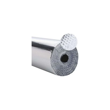 5 m x 0,6 m große Wärmedämmrolle aus Luftpolsterfolie, Aluminium-Heizkörperdämmmaterial, reflektierende Heizkörperfolie, Wärmedämmrolle für Fenster und Böden (1/5)
