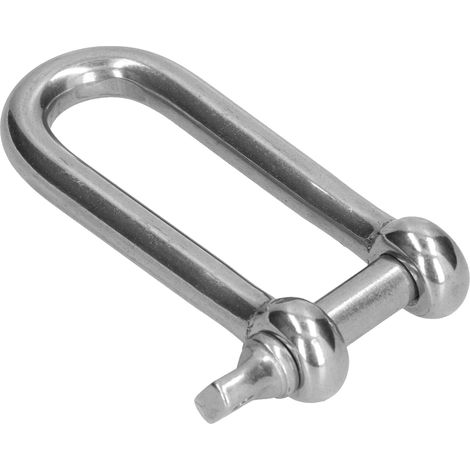 Lot de 3 connecteurs de chaîne en acier inoxydable 304, manille en D droite à axe fileté M12, pour câble métallique et corde, fixation d'ancrage (1/5)