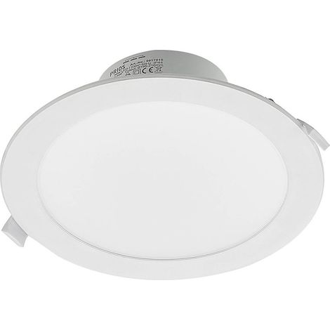 PRIOS Foco empotrado 'Rida' en Blanco de Aluminio