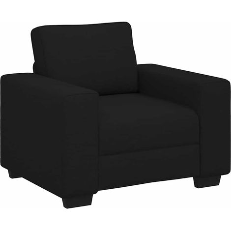 Poltrona Relax Poltrona Nera 100x77x82 cm in Tessuto (1/4)