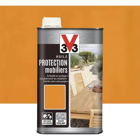 Huile Protection mobiliers V33 Chêne Clair Mat 1 L (1/2)